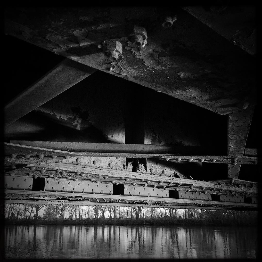 Playing under the bridge.