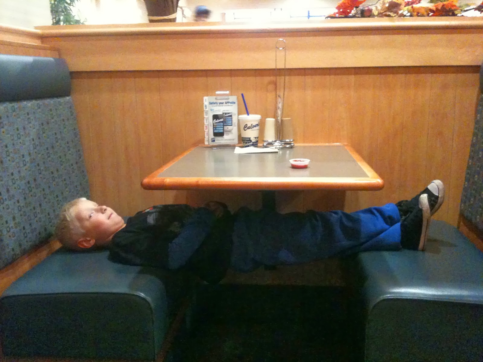 Ryan planking at Culver's